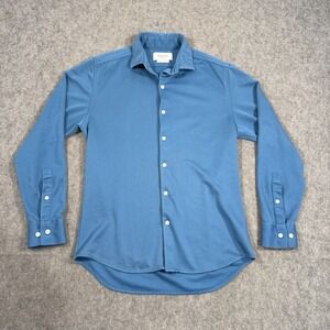 Ministry of Supply Blue Long Sleeve Button Down Dress Shirt Men's Size Small